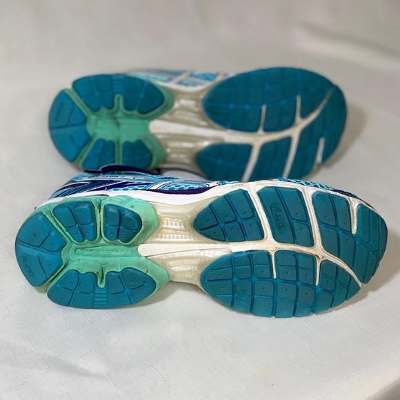 ASICS Sneakers Women's 7 Gel Flux 2 T568Q Running Shoes Blue Athletic Exercise - Picture 8 of 11